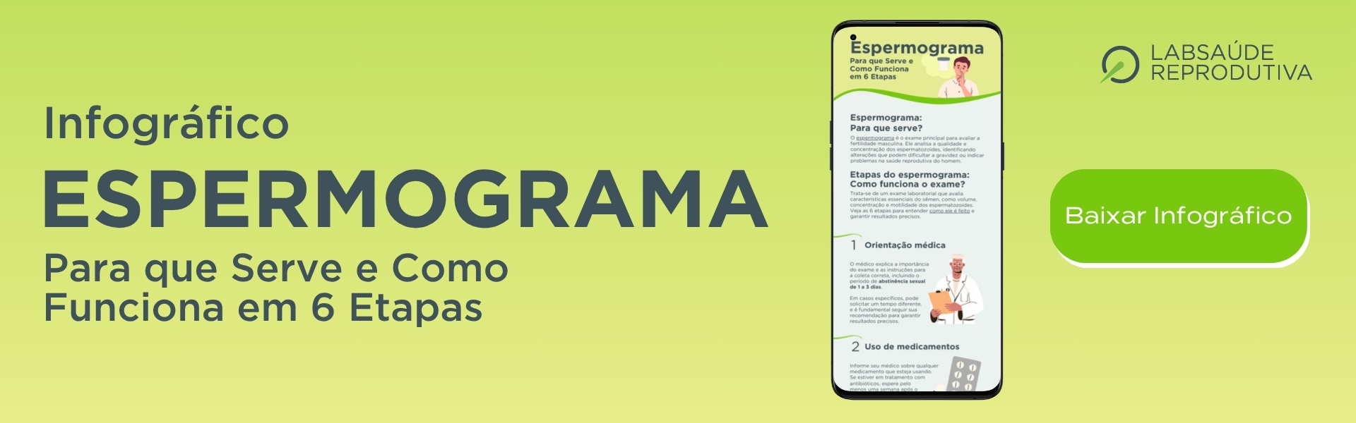 banner espermograma para que serve
